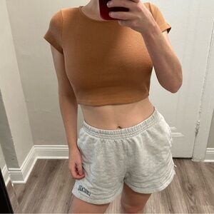 Burnt orange cropped tshirt from Princess Polly